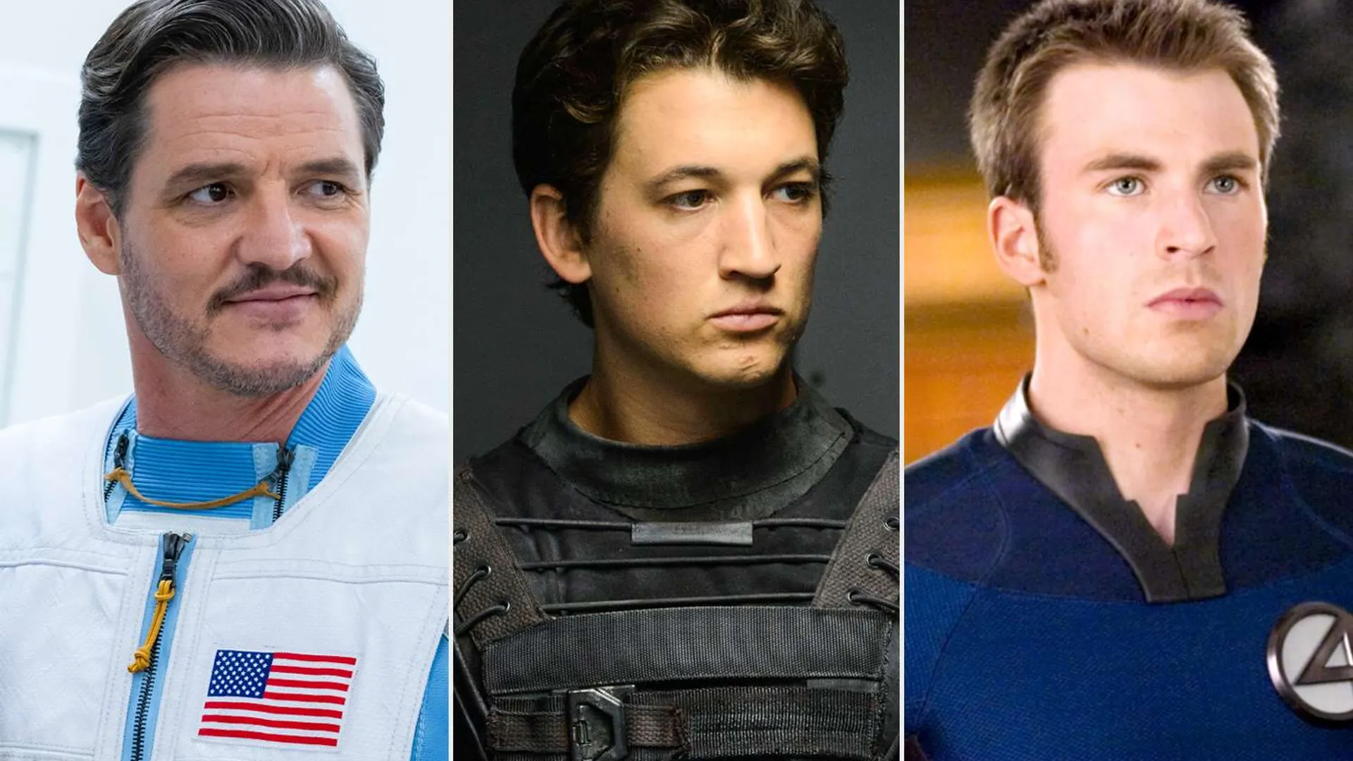 Pedro Pascal, Miles Teller, and Chris Evans in 'Fantastic Four'.
